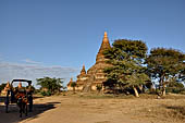 Bagan Myanmar. View of the various stupas close to Buledi. 